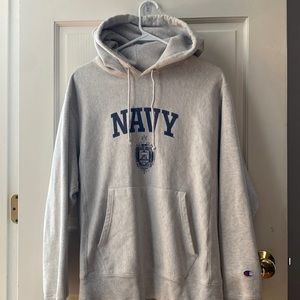 Men’s Medium Champion Reverse Weave Hoodie - Naval Academy Hoodie